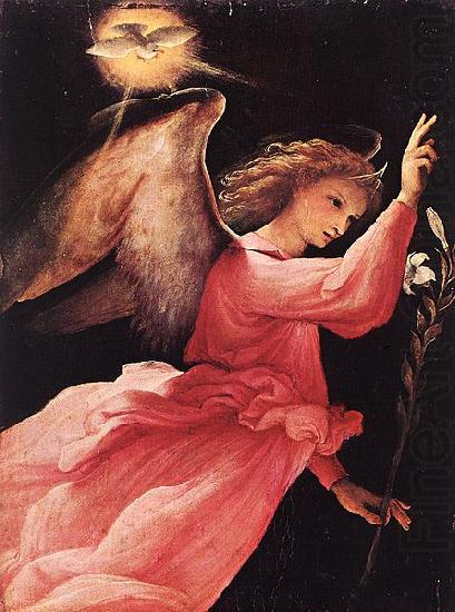 Angel Annunciating, Lorenzo Lotto